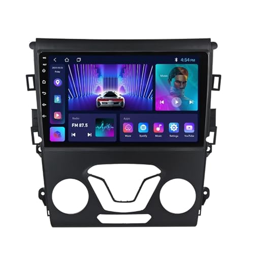 9 Zoll Touchscreen Android 11 Autoradio Für Ford Mondeo 2014-2019 Unterstützt Wireless Carplay Android Auto Mit RDS DSP GPS Navigation WiFi HiFi SWC + Rückfahrkamera (Size : M200S - 8 Core 2+32G 4G+W