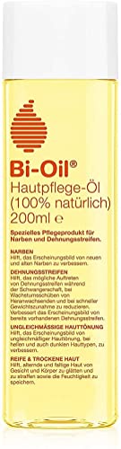 Bi-Oil Hautpflege Öl 100% natürlich | Schwangerschaftsöl mit 100 % natürlichen Inhaltsstoffen | Körperöl während und nach der Schwangerschaft | Vegan | 200 ml