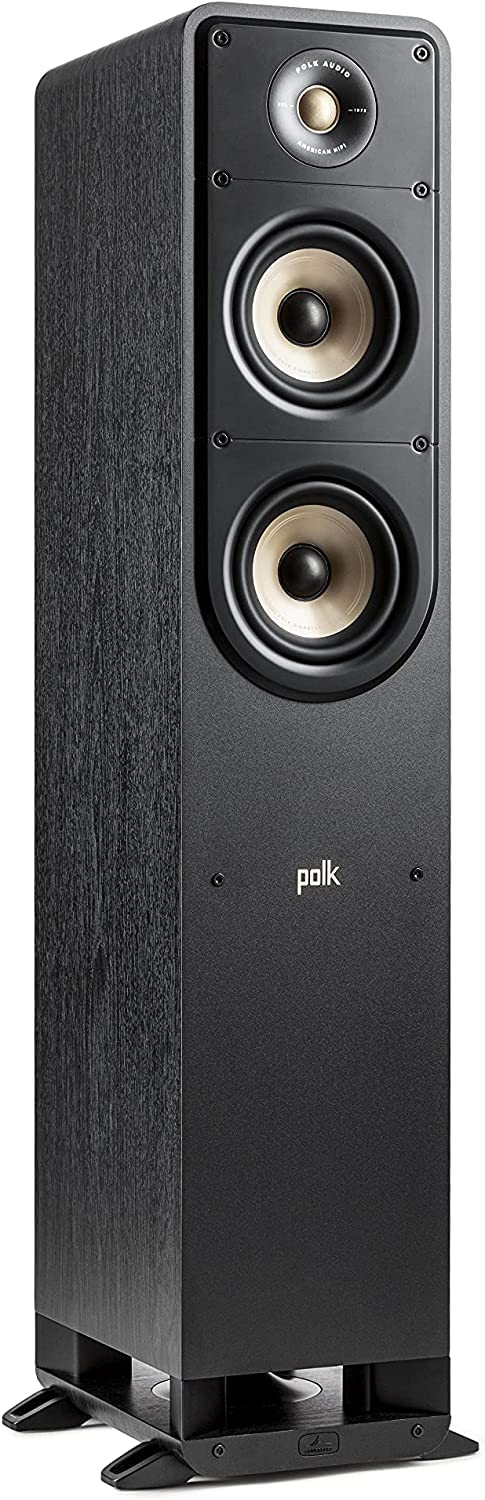 Polk Audio Signature Elite ES50 hochauflösender HiFi Standlautsprecher fürs Heimkino, Hi-Res Zertifiziert, kompatibel mit Dolby Atmos und DTS:X (Stück)