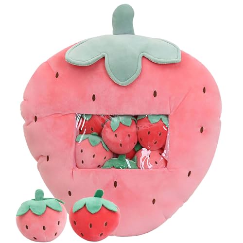 zingking Nettes Snack-Kissen-Plüschtier-Spielzeug-Pudding-dekorative entfernbare Kitty-Katzen-Puppen-kreative -Geschenke für Kinder