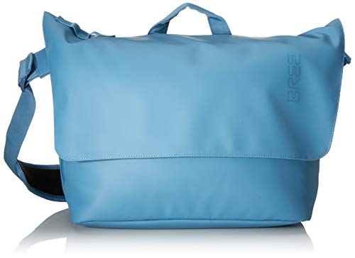 BREE Unisex-Erwachsene Punch 731, Provenc, Messenger W19 Umhängetasche, Blau (Provincial Blue), 16x30x34 cm