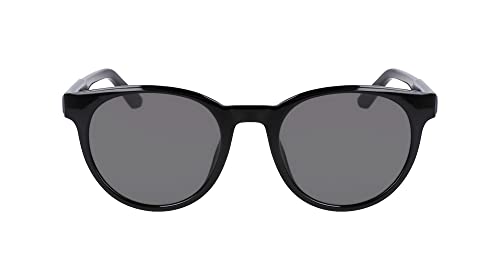 Dragon Unisex Koby Sonnenbrille, Glänzendes Schwarz mit Lumalens Rauchglas, Einheitsgröße