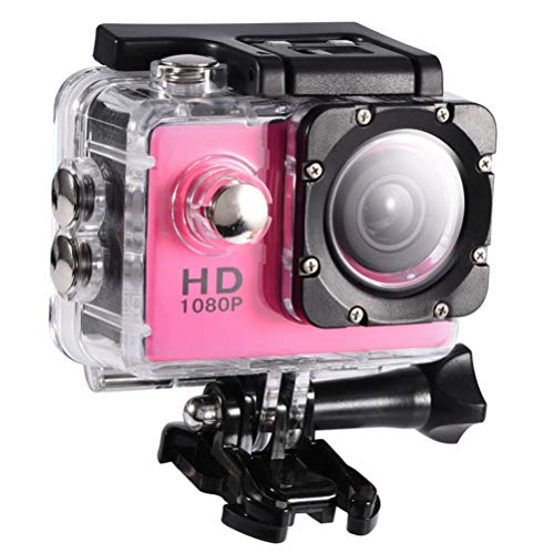Sxhlseller DV Action Kamera, USB 2.0 1080P wasserdichte Kamera 2.0 '' High Definition Screen Mehrsprachige Kamera Unterwasser 90 ° Weitwinkel-Sportkamera Eingebaute 900mAh