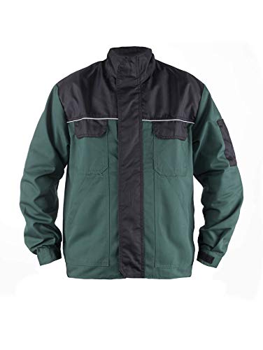 TMG® Herren Arbeitsjacke Bundjacke - leichte Jacke für die Arbeit - Gartenjacke für Gärtner - grün - 3XL