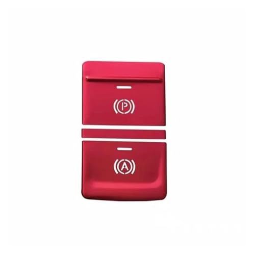 Innenleisten Elektronische Handbremse Tasten Pailletten Dekoration Abdeckung Trim Auto Styling Für Q3 2019 2020 Innen Zubehör ( Farbe : Rot )