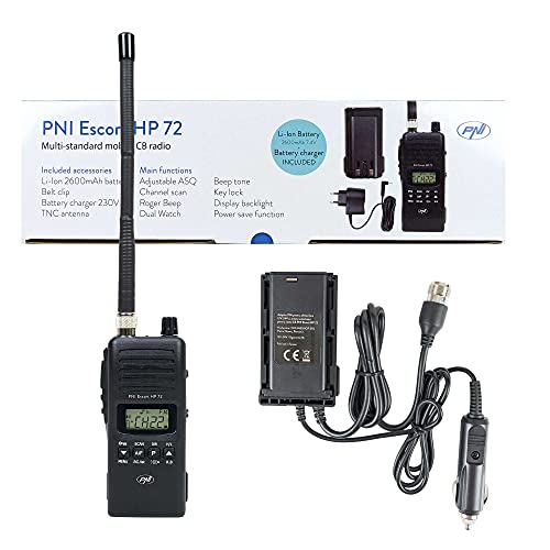 CB-Funk PNI Escort HP 72 mit 12V-24V Netzteil und externer Antenne