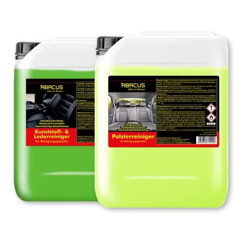 ABACUS Tornador Black Nachfüll-Set (7428) KULETO + 1x 5 Liter POTETO-gebrauchsfertige Reiniger für Polster, Textil, Kunststoff & Leder
