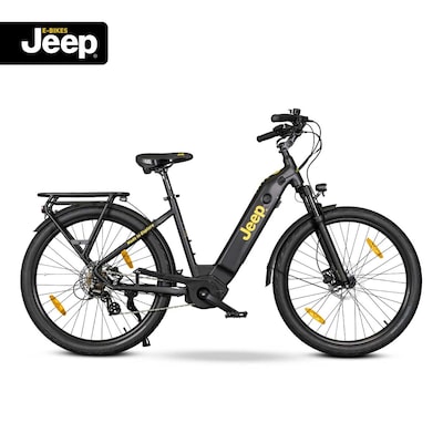 Jeep E-Bikes E-Bike ULM 7001, 7 Gang, Mittelmotor 250 W, (mit Akku-Ladegerät)