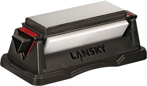 Lansky 0 Tri-Stone Schärfer Jagd-/ Outdoormesser, Schwarz