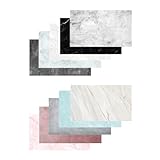 Caruba Backdrops Marmor 10er Pack - Erstellen Sie Erzählende Stillleben mit doppelseitigen Designs - Fotografie Hintergrund - Marmor Backdrop für Fotografie