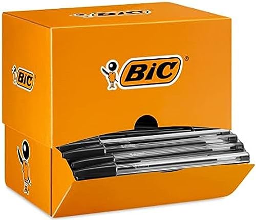 BIC Kugelschreiber Cristal Value Pack – 150 Kulis in Schwarz – Strichstärke 0,4 mm – Dokumentenecht