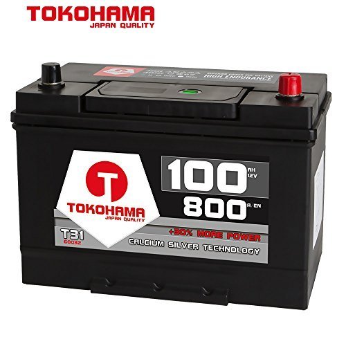 Tokohama Asia Japan Autobatterie 12V 100AH 800A/EN + Plus Pol Rechts 60032