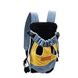 XINYIN Rucksack für Haustiere, Rucksack mit Schwanz und sichtbaren Füßen, Design für kleine Hunde, perfekt für Spaziergänge, Wandern, Camping, Umhängetasche für Haustiere, Tasche A
