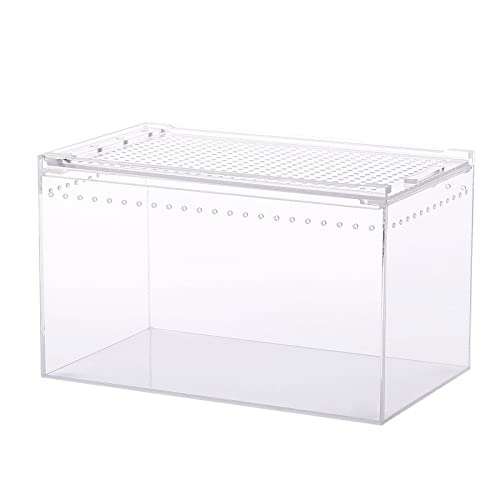 Acryl-Käfig, Zuchtbox, Terrarium, transparenter Futterraum für Schlangen, kleine Haustiere, Isopoden, Eidechsen, Kakerlaken, Substrate für Aquarium-Dekorationen