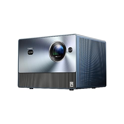 Hisense C1 Smart Mini Projektor 4K UHD Trichroma (65-150 Zoll), Dolby Vision, Dolby Atmos, JBL Lautsprecher, VIDAA U6, Airplay, 4K Upscaling, Filmmaker Modus, Game Modus, Silber