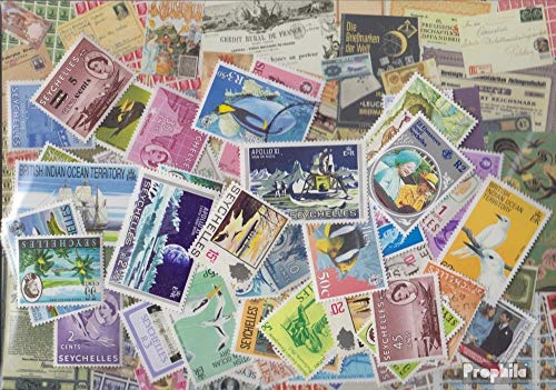 Prophila Collection Seychellen 100 Verschiedene Marken (Briefmarken für Sammler)