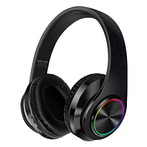 Yolispa Bluetooth-kopfhörer Over Ear, Faltbare Kopfhörer Kabellos Bluetooth HiFi Stereo Noise Cancelling Kopfhoerer Over Ear, für Handys/iPad/Laptops/PC