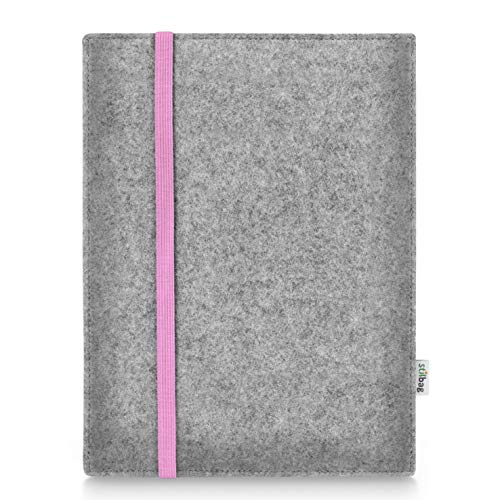 Stilbag Hülle für Samsung MediaPad M5 10 Pro | Etui Case aus Merino Wollfilz | Modell Leon in hellgrau/rosa | Tablet Schutz-Hülle Made in Germany