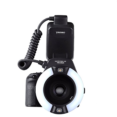 Yongnuo YN-14EX Macro Ring TTL-Blitzlicht + Adapter fuer Canon DSLR 7D 6D LF464
