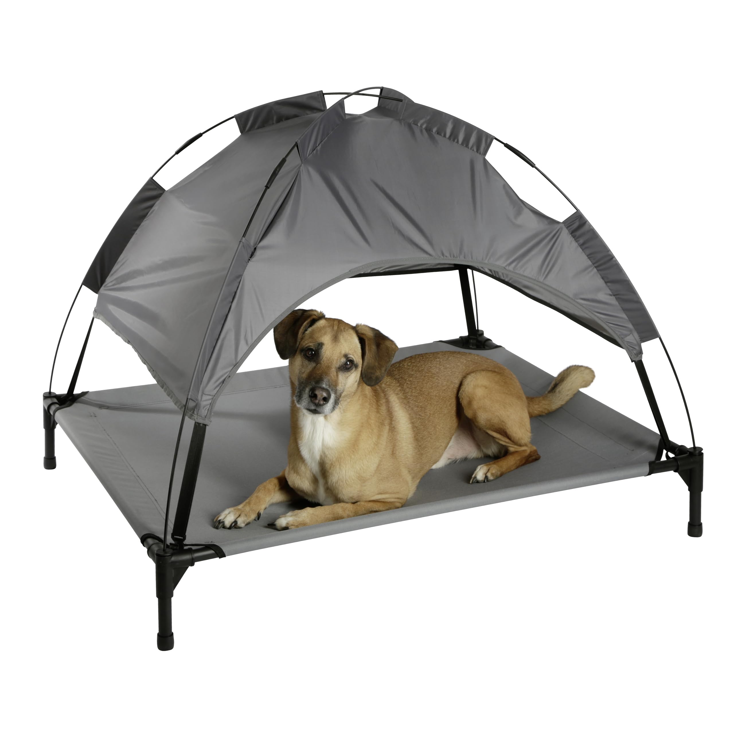 Kerbl Pet Hundeliege Vacation Top, Wetterbeständige Gartenliege für Hunde mit Sonnenschutzdach, Schmutzabweisend, Wasserabweisend, Für große Hunde geeignet