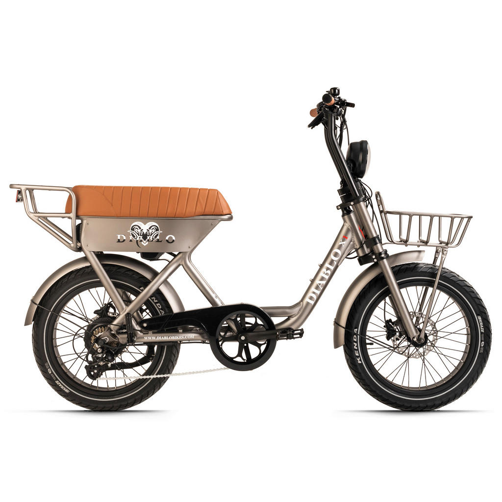 DIABLO BIKES E-Citybike X1 20 Zoll Rahmenhöhe 46 cm 7 Gänge grau grau ca. 250 W ca. 20 Zoll 3