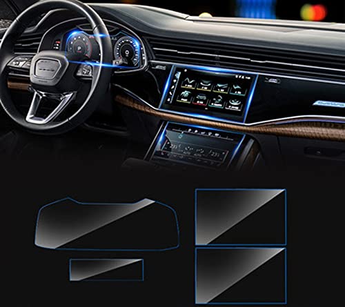 MSRAO Auto GPS Navigation Gehärtetes Glas Displayschutz Stahl Schutzfolie Zubehör Für Audi A6 C8 A7 2018 2019 2020 Zubehör (Color : 1 Set)