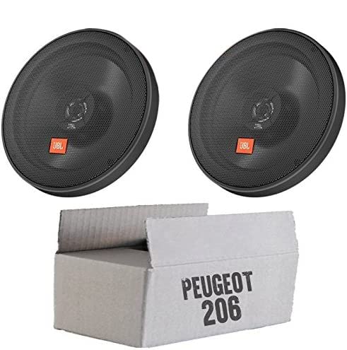 JBL STAGE2 624 | 2-Wege | 16,5cm Koax Lautsprecher - Einbauset für Peugeot 206 - justSOUND