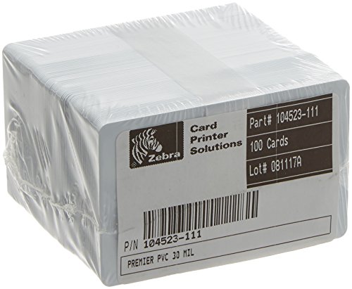 ZEBRA-Card Premier PVC 30 (Mil 5 Packs X 100)