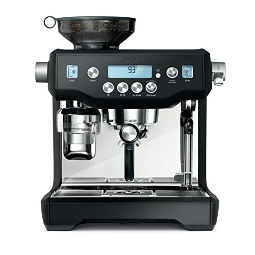 Sage The Oracle Espressomaschine mit Siebträger Schwarz, Silber 2400 W Display, mit Mahlwerk, mit Milchaufschäumdüse