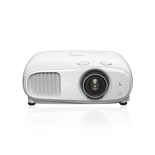 Epson EH-TW7100 4k Pro-UHD 3LCD-Beamer (Kontrastverhältnis 100.000:1, Weiß- und Farbhelligkeit 3000 Lumen, integrierte 10-W-Lautsprecher)