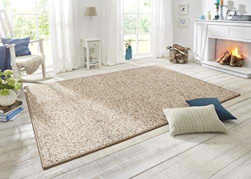 Teppich »Wolly 2«, BT Carpet, rechteckig, Höhe 12 mm, Woll-Optik, Hoch-Tief-Effekt