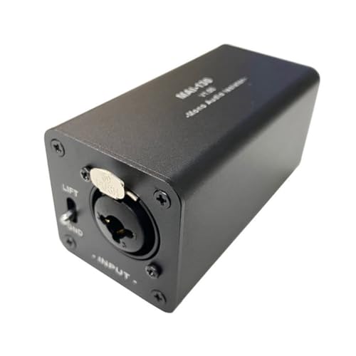 AIDIRui Audio-Isolator, Rauschunterdrückung, beseitigt Stromrauschen, DI-Erdungsbox, 6,5 XLR-Mixer, Audio-Isolator, MAI-130 Mono, langlebig