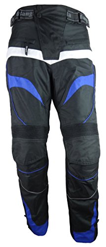 Bangla Motorrad Hose Motorradhose Protektoren Textil schwarz blau Weiss 6XL