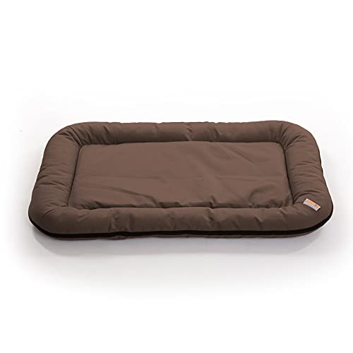 ESTEXO Hundebett Hundekissen Hundekorb Haustierbett Katzenbett Hundesofa Teflon Matte Dunkelbraun 100x120 cm