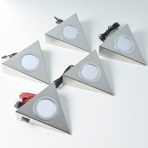 Loevschall Deckenlampe Led | Led Deckenleuchte Für Das Küche | Led spot 5-Kit | Einbauleuchten Weiß, 2W | Dreieckig Led lampe | Modern küchenbeleuchtung
