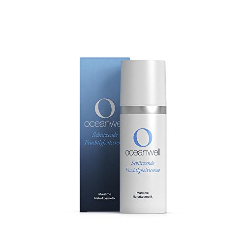 Oceanwell Basic schützende Feuchtigkeitscreme 50 ml – trockene + sensible+ reife Haut – Skincare Moisturizer Naturkosmetik – 24h Pflege Vegan