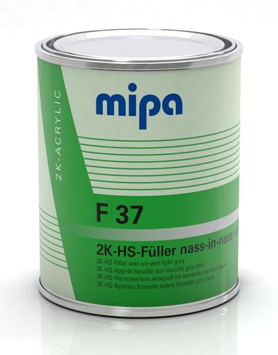 MIPA 2K-HS-NiN-Füller F 37 HELLGRAU, 1 L,Stahl, Eisen, Aluminium+verzinkten Untergründen