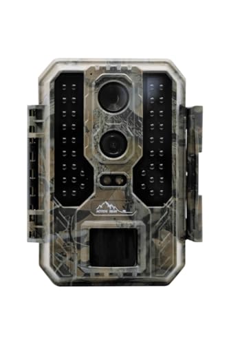 ACTION BEAR Unsichtbare Infrarot Wildkamera 4k Full HD 940 NM, 32Mp Auflösung, Überwachungs-Tierfoto-Falle, Dual-Foto-Sensor-Kamera