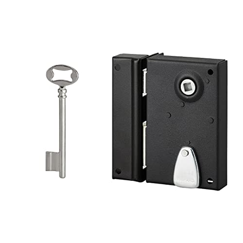 THIRARD SLIDE-LOCK DEADBOLT BLACK 70 x 110 mm (900141)