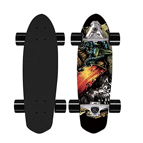 28-Zoll-Profi-Carving-Skateboard, Street-Surf-Pump-Skateboard, Anfänger-Concave-Cruiser-Komplettboard aus 7-lagigem Ahorn, CX7-Truck, ABEC-11-Lager
