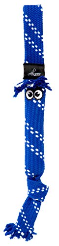 ROGZ SC05-B Scrubz Medium Teeth Cleaning Dog Toy/Hundespielzeug zahnreinigend, L, blau