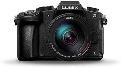 Panasonic Lumix DMC-G80HAEGK DSLM-Kamera, 16 MP MOS-Sensor, 4K-Modi, 5-Achsen-Dual-Image Stabilisator, Post-Fokus, Fokus-Stacking, Objektiv 14-140 mm inklusive, Schwarz