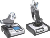 Logitech Gaming Saitek X52 Hotas Flight Control System PS28 Flugsimulator-Joystick USB PC Silber, Schwarz