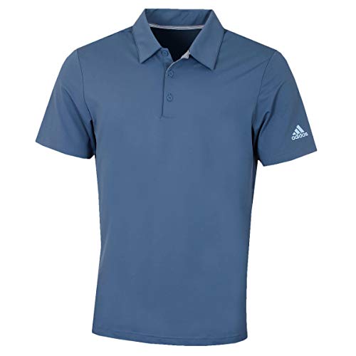 adidas Herren Ultimate 2.0 Solid Crestable Polo Shirt Poloshirts, Grau-Blau, M