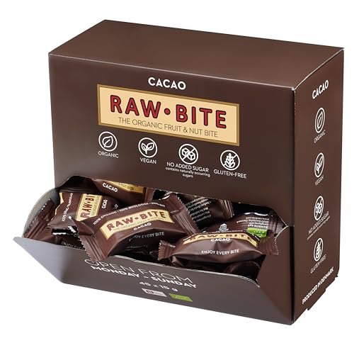 RAW BITE: Raw Bite - 4x Office Box mit je 45 Mini-Riegeln (Cacao)