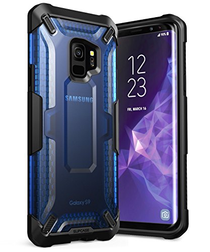 SUPCASE Unicorn Beetle Series Premium Hybrid Schutzhülle Clear Case für Samsung Galaxy S9 (2018 Release), Frost Blau