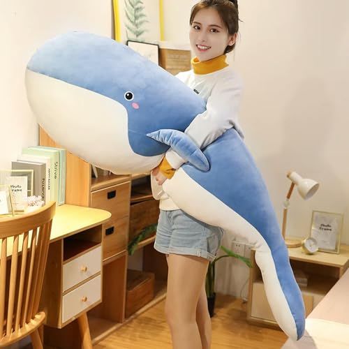 KiLoom Plush Toy Sea Animal Blue Whale Soft Toy Stuffed Animal Birthday Gift 150cm 1