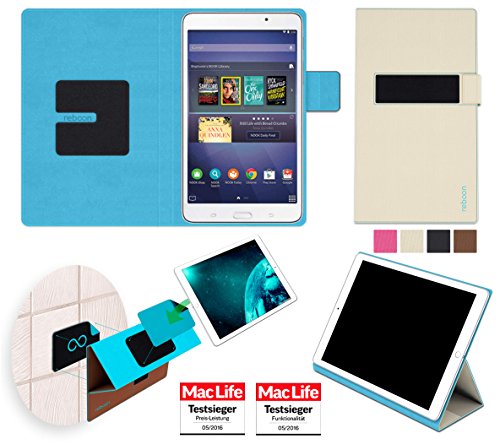 reboon booncover Tablet Hülle | u.a. für Google Nexus 7, HP Slate 7 | beige Gr. S2 | Tablet Tasche, Standfunktion, Kfz Tablet Halterung & mehr