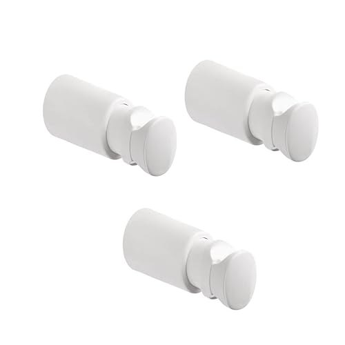 3 ABS-Wandkonsole für Badheizkörper - Rohrdurchmesser von Ø16 bis 30 mm, Rohrabstand von 20 bis 30 mm - Traglast 90 kg - Weiß