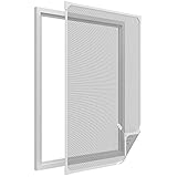 easy life Pollenschutz Gitter ALLERGICpro Basic mit PVC Magnetrahmen Pollenschutzgitter / Insektenschutz für Fenster ohne Bohren, Größe:120 x 140 cm
